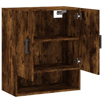vidaXL Wall Cabinet Smoked Oak 60x31x70 cm Engineered Wood