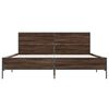 vidaXL Bed Frame without Mattress Brown Oak 120x200 cm