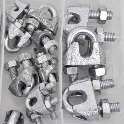 30 pcs Carabiner/D-shackle/Wire Rope Clip Assortment Kit