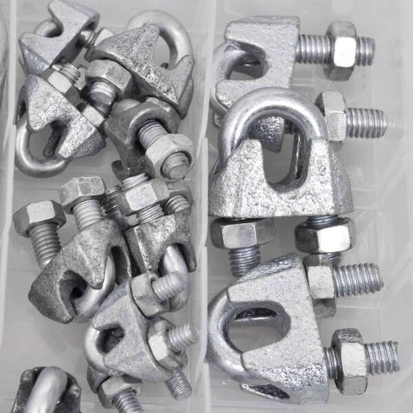 30 pcs Carabiner/D-shackle/Wire Rope Clip Assortment Kit