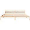 vidaXL Bed Frame Brown 225.5 x 205.5 x 69.5 cm Solid Pine Wood