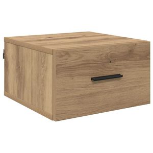 vidaXL Bedside Cabinet Artisan oak 35 x 35 x 20 cm Engineered wood