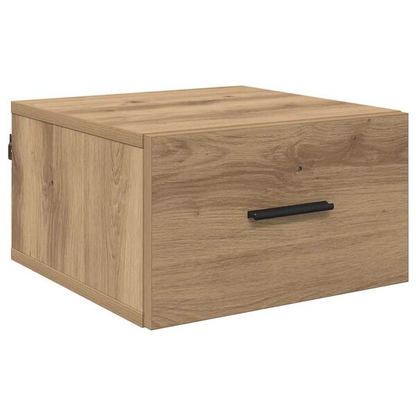 vidaXL Bedside Cabinet Artisan oak 35 x 35 x 20 cm Engineered wood