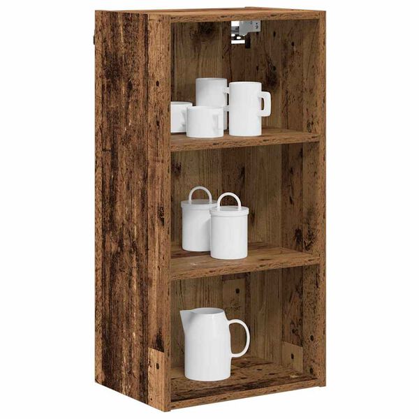 vidaXL Hanging Cabinet Old Wood 40 x 29.5 x 80 cm Engineered Wood