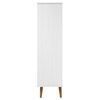 vidaXL Bookcase MOLDE White 60x35x133,5 cm Solid Wood Pine