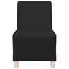 vidaXL Modular Sofa Unit Armless 2 pcs Black 55 x 74 x 82 cm