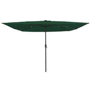 vidaXL Garden Parasol Green and Black 295 x 295 x 245 cm