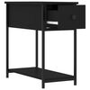 vidaXL Bedside Cabinet Black 30x60x60 cm Engineered Wood