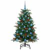 vidaXL Artificial Christmas Tree with 150 LEDs with Stand Green 150 cm