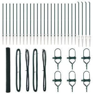 vidaXL Welded Wire Fence with Spikes 50 x 1.5 m (W x H)