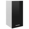 vidaXL Hanging Cabinet Lyon High Gloss Black 29.5x31x60 cm Engineered Wood