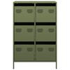 vidaXL Highboard Olive Green 68x39x101.5 cm Steel