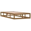 vidaXL Bed Frame without Mattress Honey Brown 100x200 cm Solid Wood