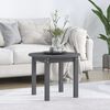 vidaXL Coffee Table Grey &Oslash; 55x45 cm Solid Wood Pine