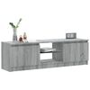 vidaXL TV Cabinet with LED Lights Grey Sonoma 120x30x36 cm