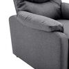 vidaXL Recliner Chair Dark Grey Fabric