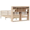 vidaXL Bookcase Bed without Mattress 150x200 cm King Size Solid Wood Pine