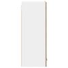 vidaXL Hanging Cabinet with Door Sonoma Oak and White 40 x 31 x 80 cm