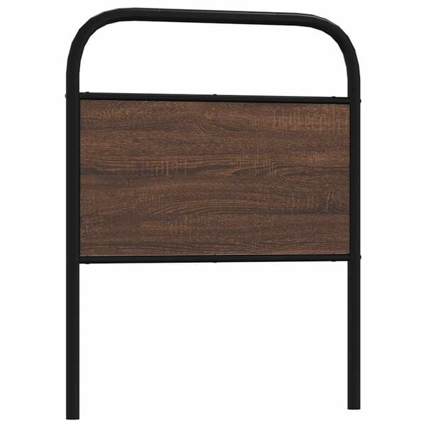 vidaXL Replace Headboard Brown Oak 75 cm Steel and Engineered Wood