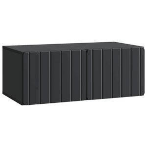 vidaXL Wall-Mounted TV Cabinet 78.5 x 41 x 30 cm Black Engineered Wood