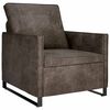vidaXL Single Sofa Dark Grey 70 x 81 x 82 cm Faux Suede Fabric