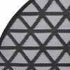 vidaXL Outdoor Carpet ARAKIL Black &Oslash;120 cm PP