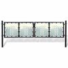 vidaXL Black Single Door Fence Gate 300x100 cm