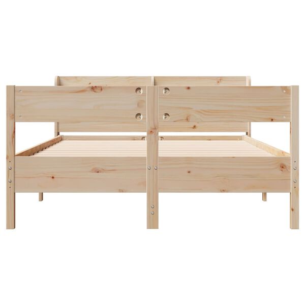 vidaXL Bed Frame without Mattress 160x200 cm Solid Wood Pine