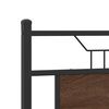 vidaXL Bed Frame without Mattress Brown Oak 137x190 cm Engineered Wood