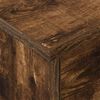 vidaXL Bedside Table Smoked Oak 40.5 x 40 x 48 cm Engineered Wood