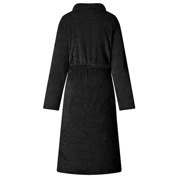 vidaXL Bathrobe without Hood Black XXL Flannel