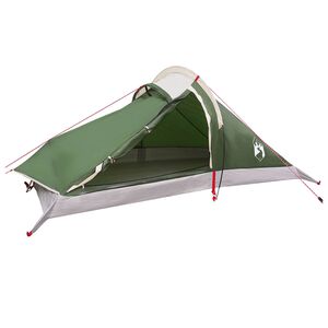 vidaXL Backpacking Tent Green 4-Person 185T Polyester with PU Coating