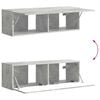 vidaXL Wall-mounted 6 pcs Concrete Grey