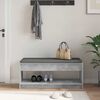 vidaXL Hall Bench with Cushion Concrete Grey 103 x 38 x 45 cm