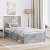 vidaXL Bed Frame Concerte Grey 90 x 190 cm Solid Pine Wood