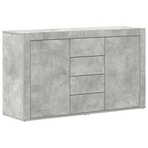 vidaXL Sideboard Concrete grey 120 x 36 x 69 cm Engineered wood