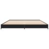 vidaXL Bed Frame without Mattress Black 140x200 cm
