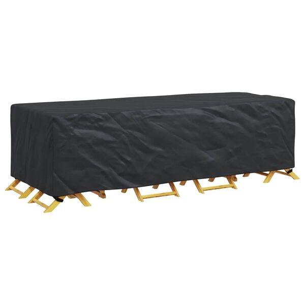 vidaXL Furniture Cover Plain Black 270 x 110 x 70 cm 420D