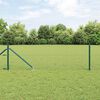 vidaXL Fence Post Green 25 x 0.8 m (25 mm mesh) Steel and PVC