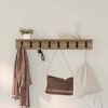 vidaXL Wall-Mounted Coat Rack Artisan Oak 80 x 10.5 x 10.5 cm