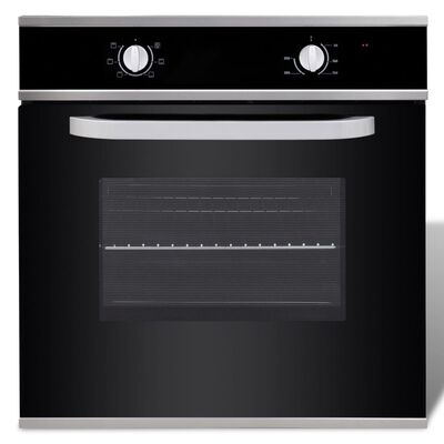 vidaXL Electric Oven Stainless Steel Built-in 6 Functions Class A