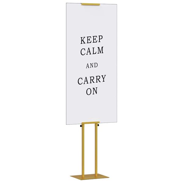 vidaXL Trade Show Displays Gold 30 x 24 x 214 cm Steel