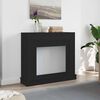 vidaXL Fireplace Surround Black Oak 100x30x87.5 cm Engineered Wood