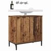 vidaXL Bathroom Sink Cabinet with Storage Old Wood 60.5 x 33.5 x 61 cm
