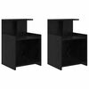vidaXL Bedside Cabinet 2 pcs Black Oak 40 x 35 x 60 cm Engineered Wood
