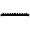 vidaXL Bed Frame without Mattress Black 150x200 cm King Size Engineered Wood
