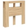 vidaXL LED Headboard Sonoma Oak 100x18.5x103.5 cm Engineered Wood