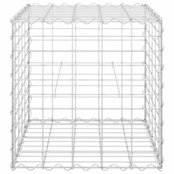 vidaXL Cube Gabion Raised Bed Steel Wire 50x50x50 cm