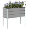 vidaXL Planter Light Grey 100 x 45 x 90 cm Galvanised Steel