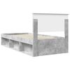 vidaXL Bed Frame Concerte Grey 90 x 190 cm Solid Pine Wood